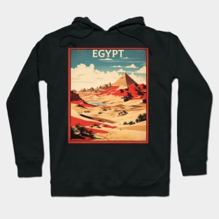Pyramids of Giza Egypt Vintage Travel Hoodie